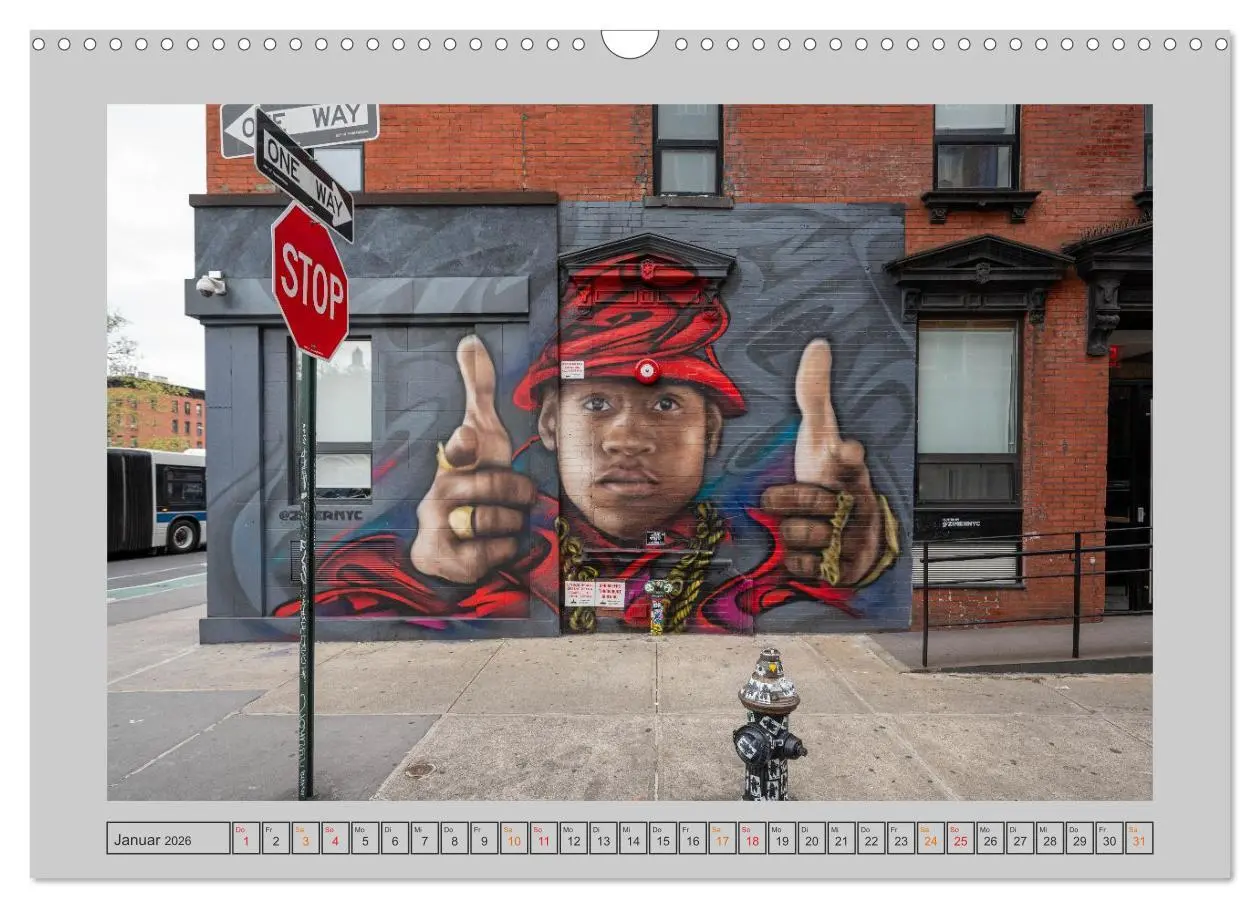Bild: 9783516650440 | Street Art New York - Ikonen der Wandkunst (Wandkalender 2026 DIN...