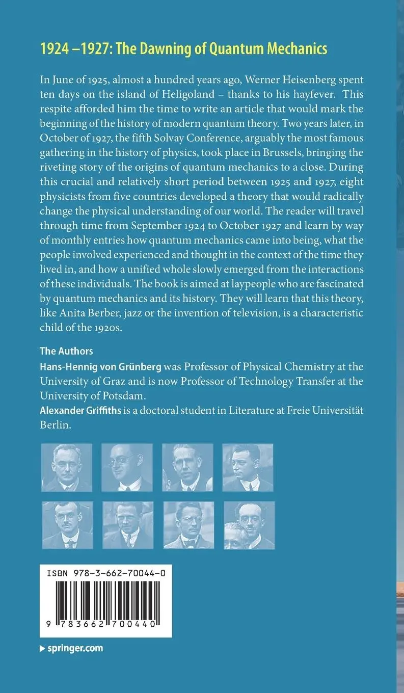 Rückseite: 9783662700440 | 1924-1927: The Dawning of Quantum Mechanics | Alex Griffiths (u. a.)