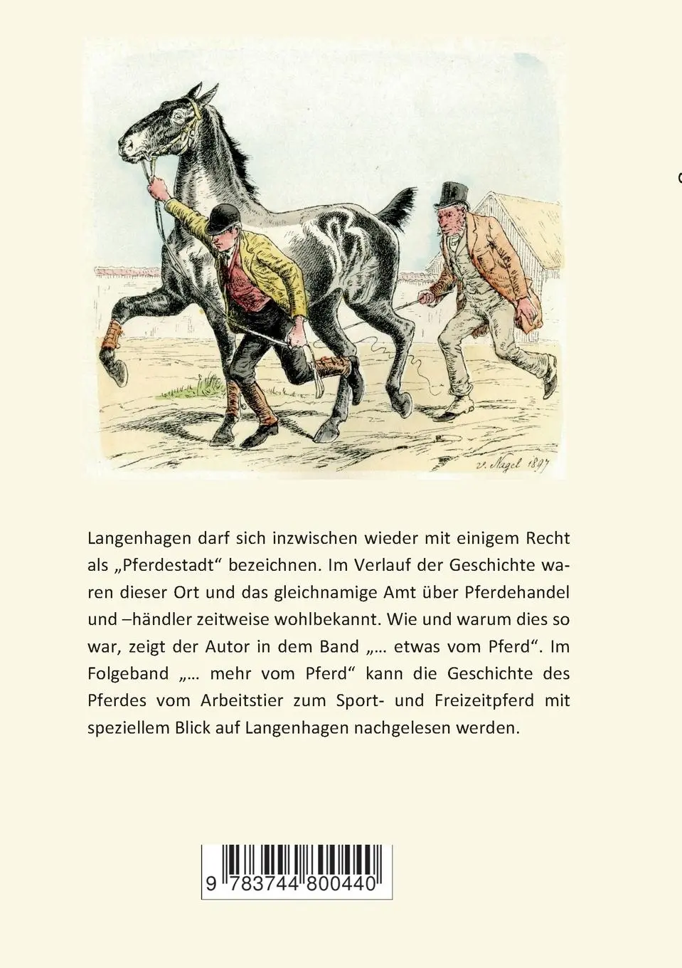 Rückseite: 9783744800440 | ... etwas vom Pferd! | Pferdemarkt und Pferdehandel in Langenhagen