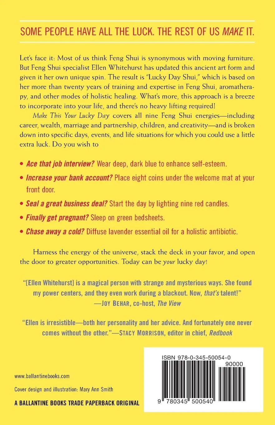 Rückseite: 9780345500540 | Make This Your Lucky Day | Ellen Whitehurst | Taschenbuch | Englisch