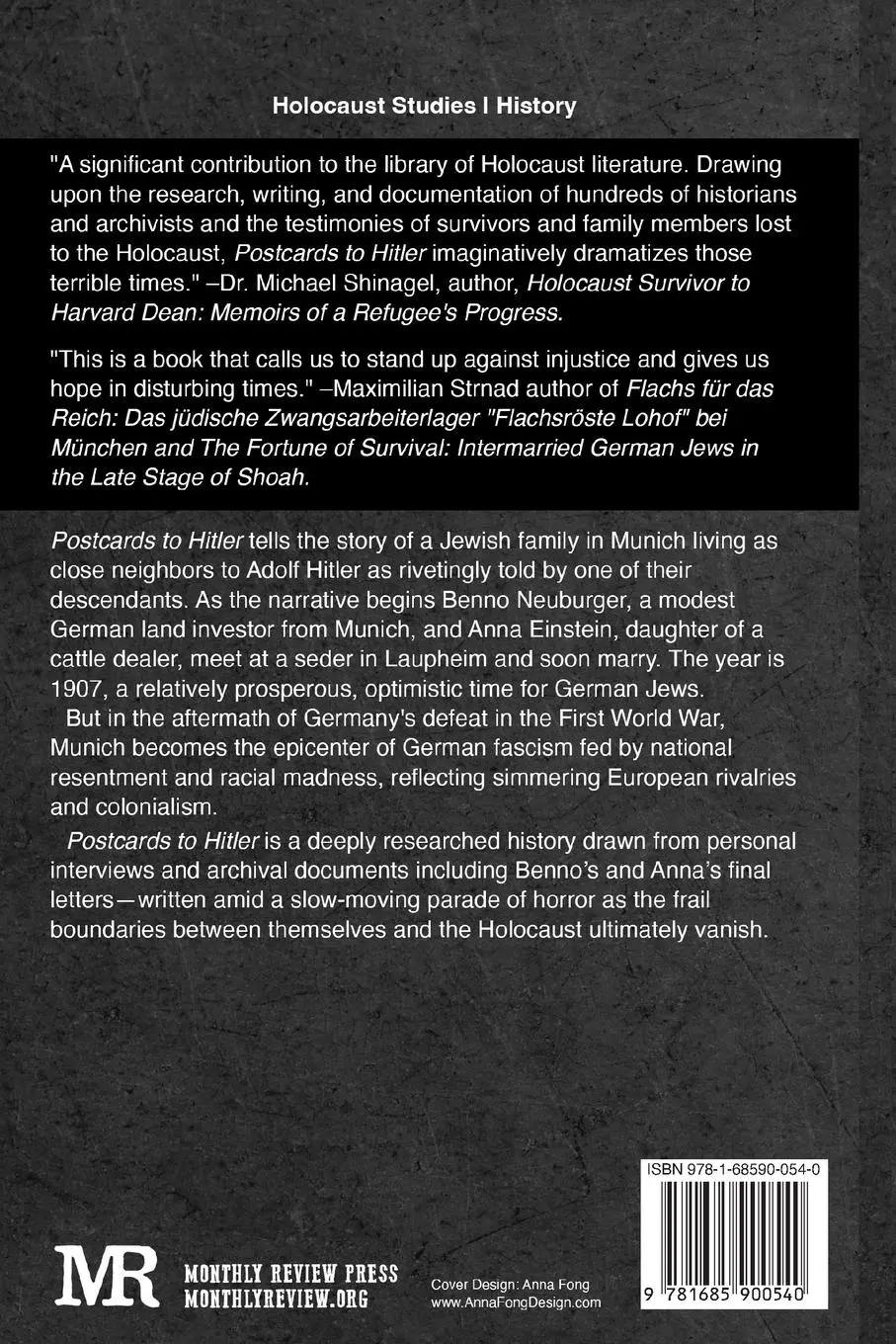 Rückseite: 9781685900540 | Postcards to Hitler | A German Jew's Defiance in a Time of Terror