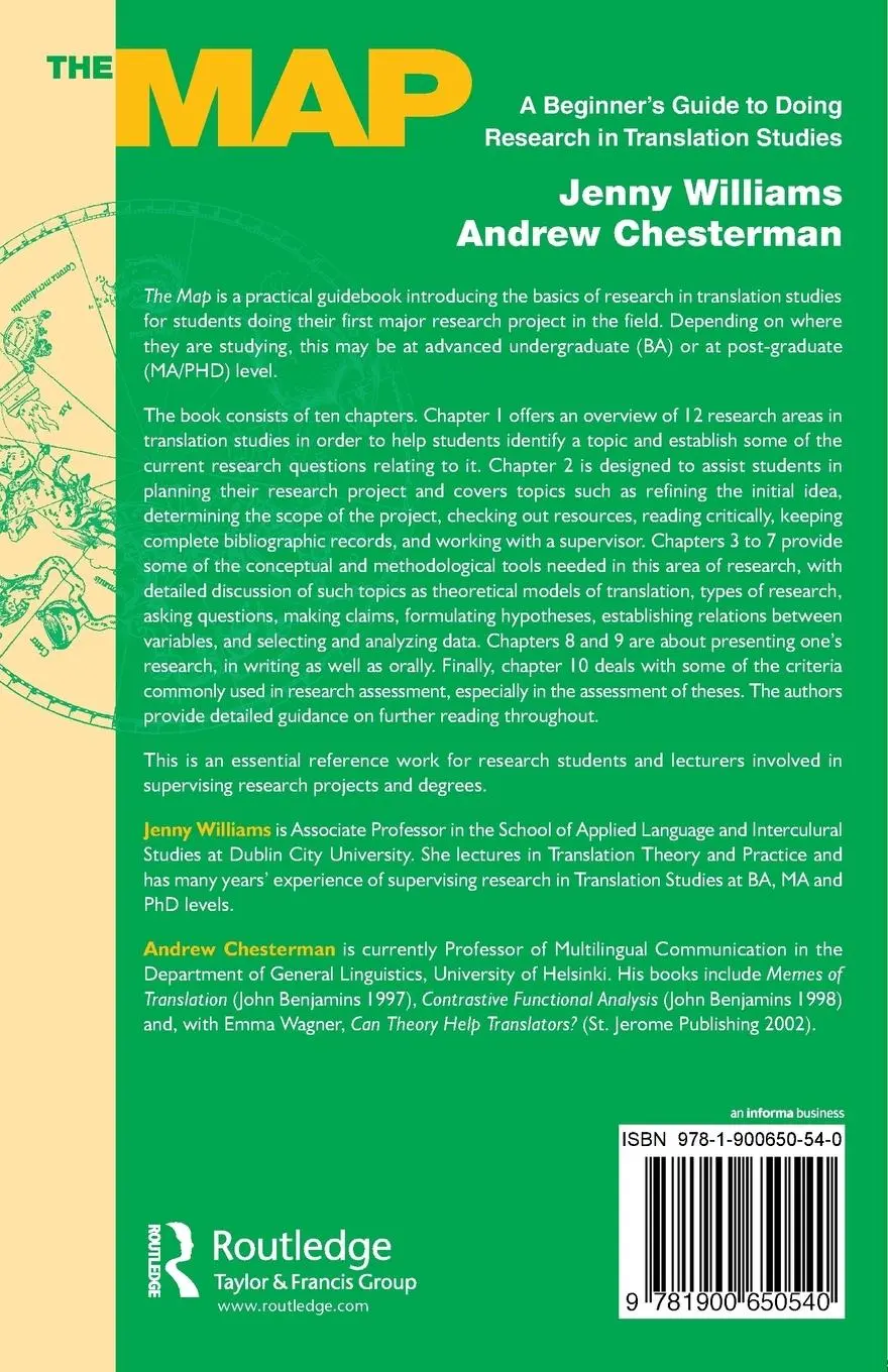 Rückseite: 9781900650540 | The Map | A Beginner's Guide to Doing Research in Translation Studies