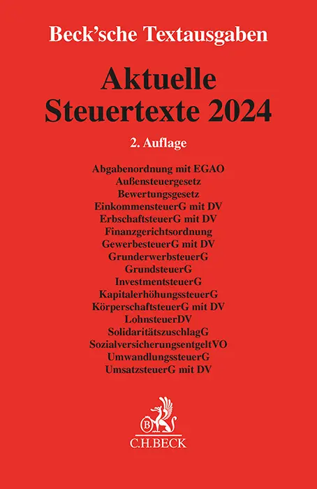 Cover: 9783406820540 | Aktuelle Steuertexte 2024 | Taschenbuch | XI | Deutsch | 2024