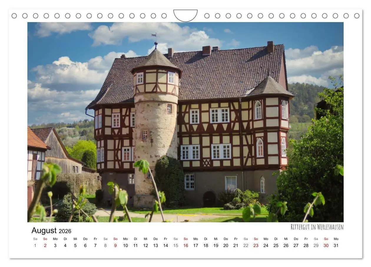 Bild: 9783457310540 | Zauberhaftes Witzenhausen (Wandkalender 2026 DIN A4 quer), CALVENDO...