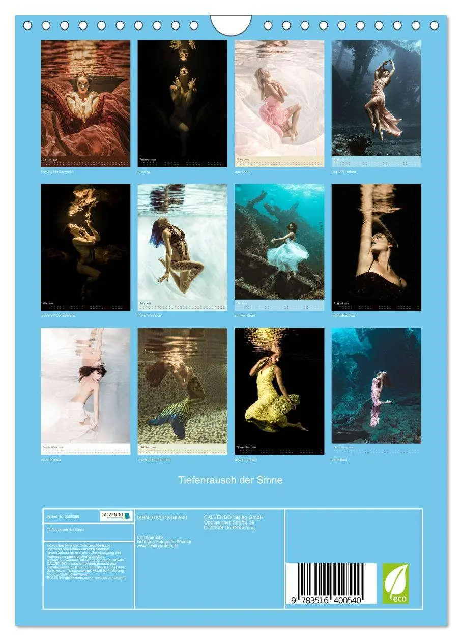 Bild: 9783516400540 | Tiefenrausch der Sinne (Wandkalender 2026 DIN A4 hoch), CALVENDO...