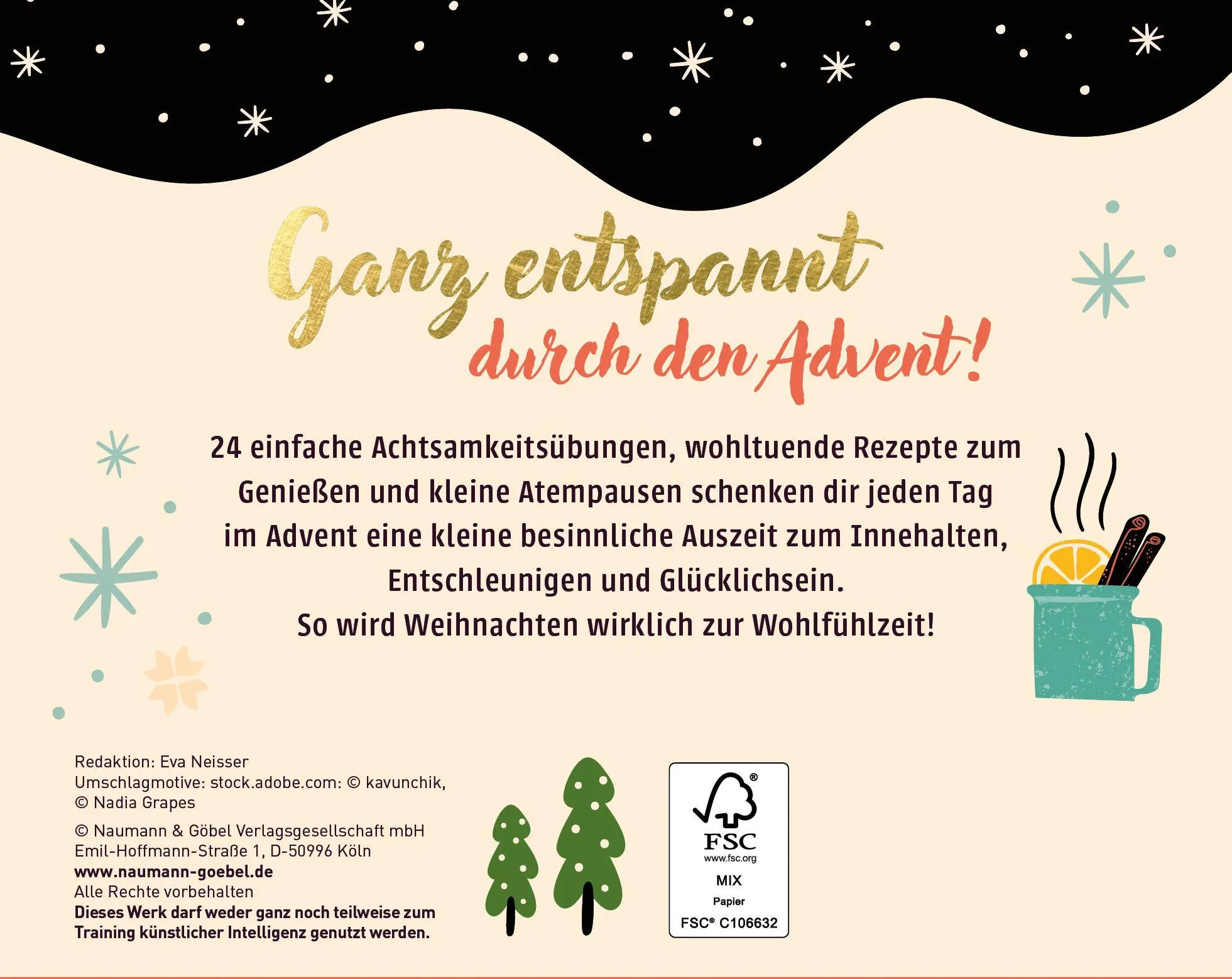 Rückseite: 9783625300540 | 24 kleine Entspannungspausen für die Adventszeit | Buch | 48 S. | 2026