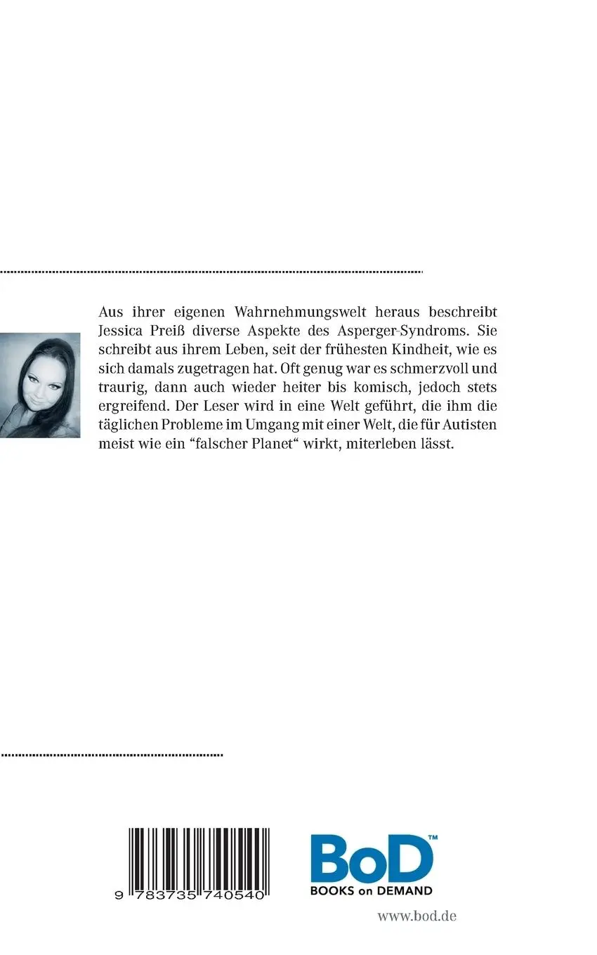 Rückseite: 9783735740540 | Mein Leben auf dem falschen Planeten | Jessica Preiß | Taschenbuch