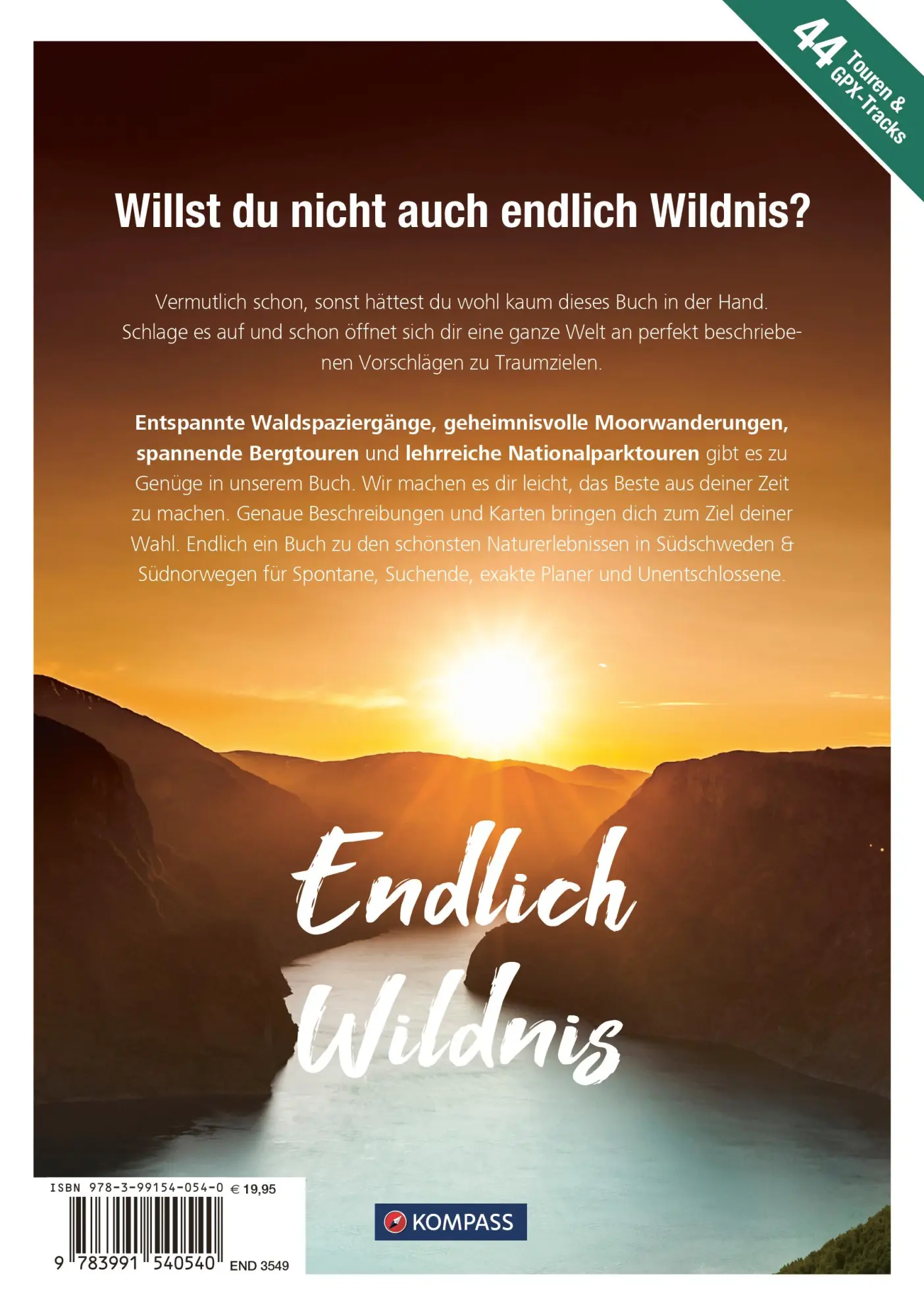 Rückseite: 9783991540540 | KOMPASS Endlich Wildnis - Skandinavien, Südschweden &amp; Südnorwegen