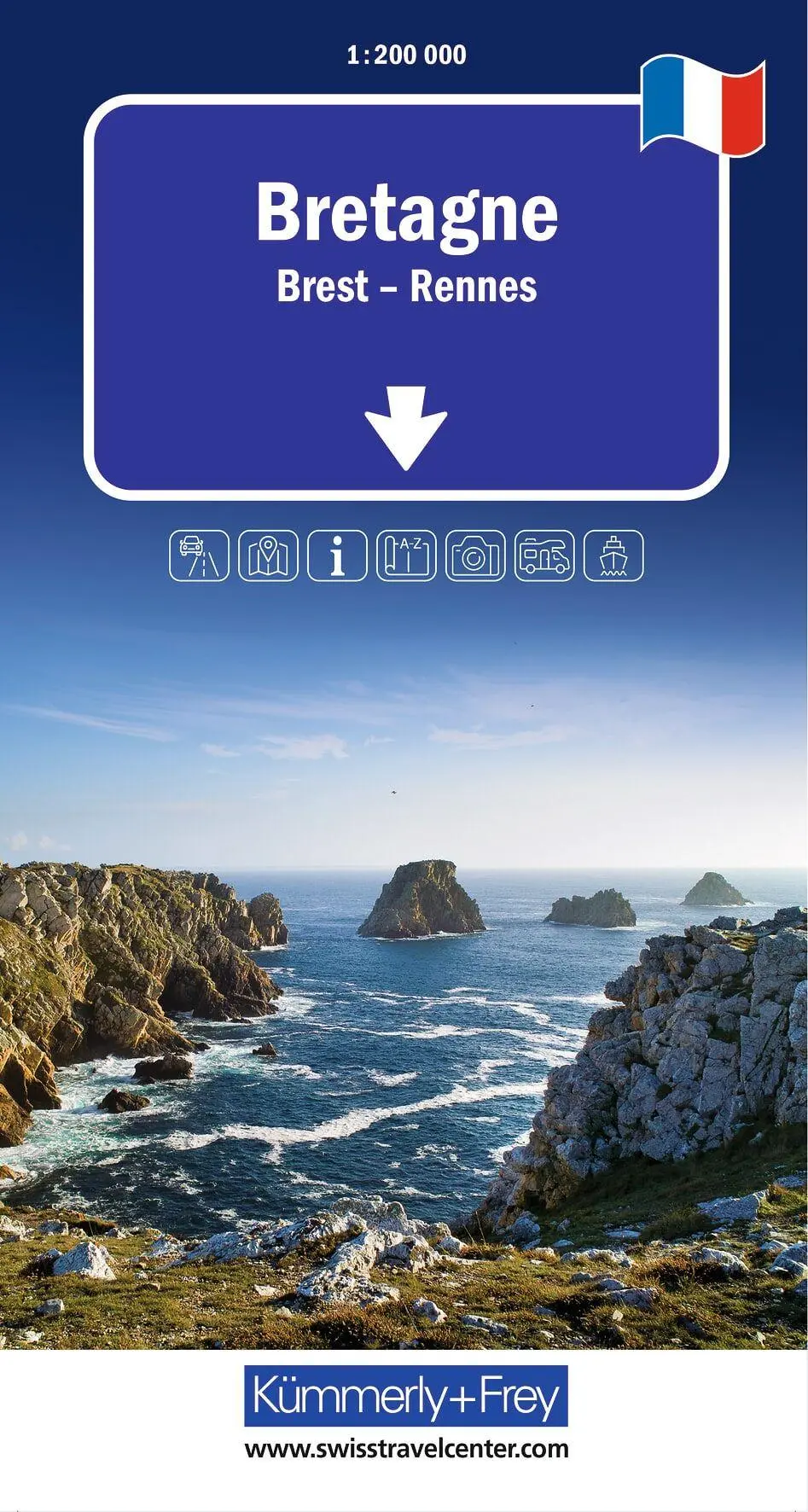 Cover: 9783259300640 | Bretagne | (Land-)Karte | Kümmerly und Frey Karten | Karte (gefaltet)