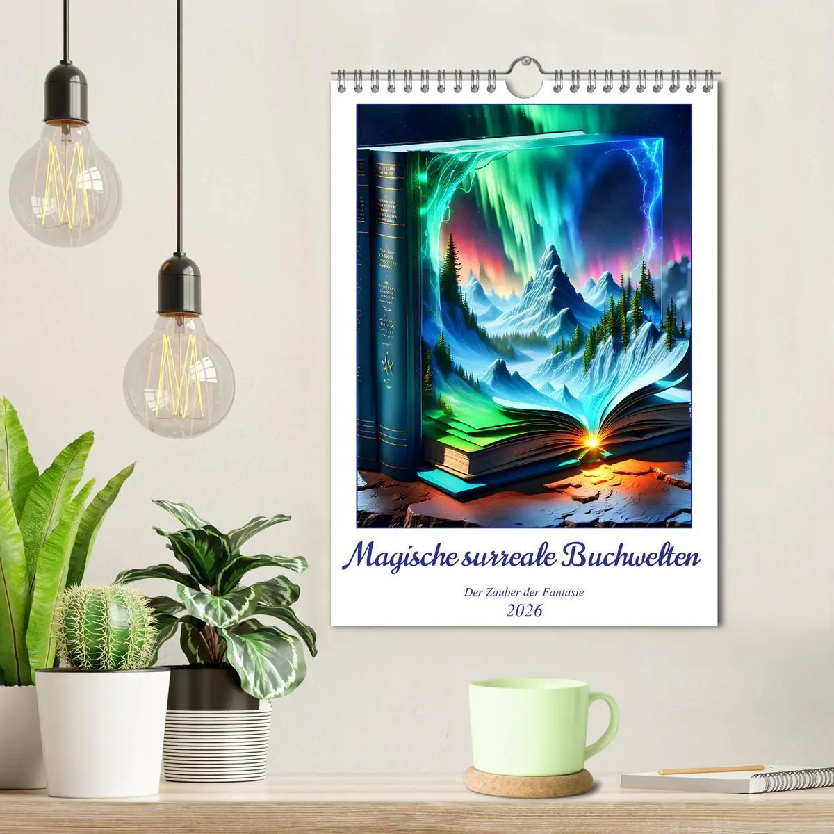 Bild: 9783516250640 | Magische surreale Buchwelten (Wandkalender 2026 DIN A4 hoch),...