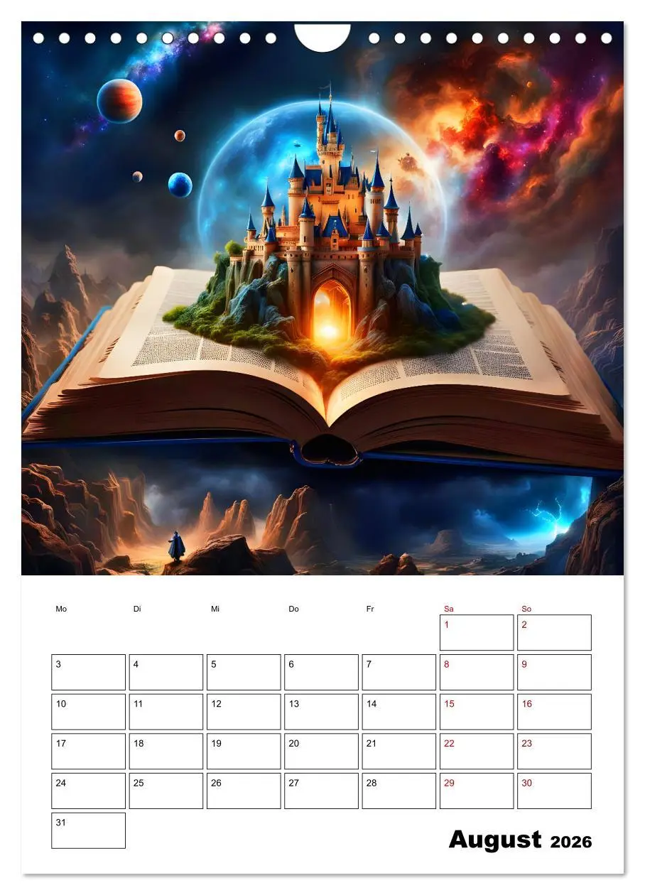 Bild: 9783516250640 | Magische surreale Buchwelten (Wandkalender 2026 DIN A4 hoch),...