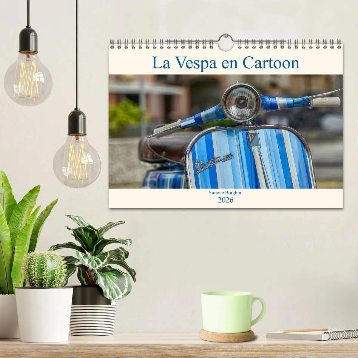 Bild: 9783516560640 | La Vespa en Cartoon (Calendrier mural 2026 DIN A4 vertical),...