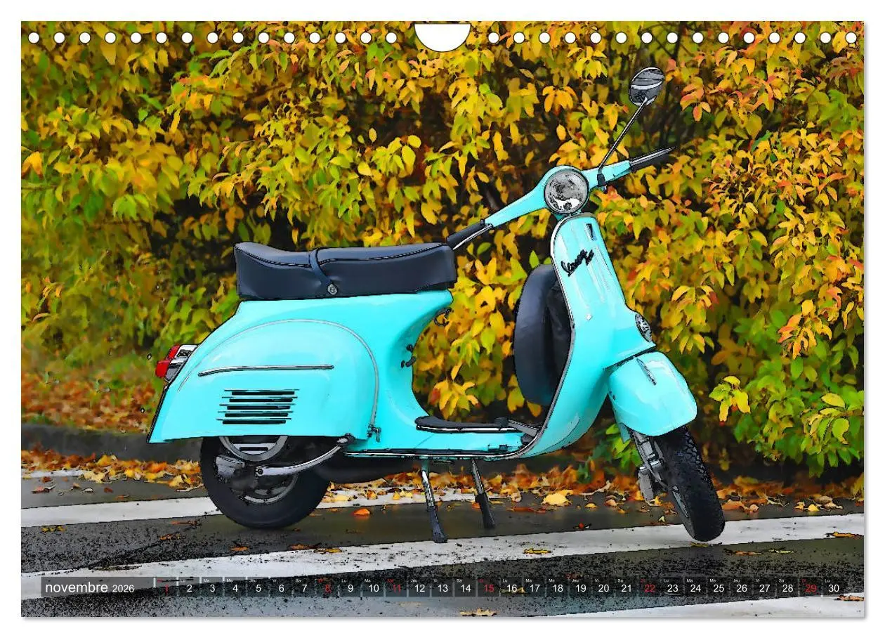 Bild: 9783516560640 | La Vespa en Cartoon (Calendrier mural 2026 DIN A4 vertical),...