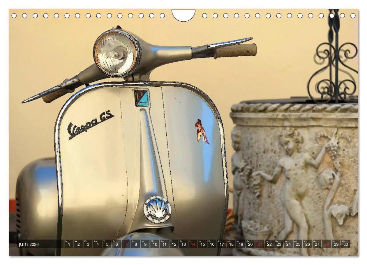 Bild: 9783516560640 | La Vespa en Cartoon (Calendrier mural 2026 DIN A4 vertical),...