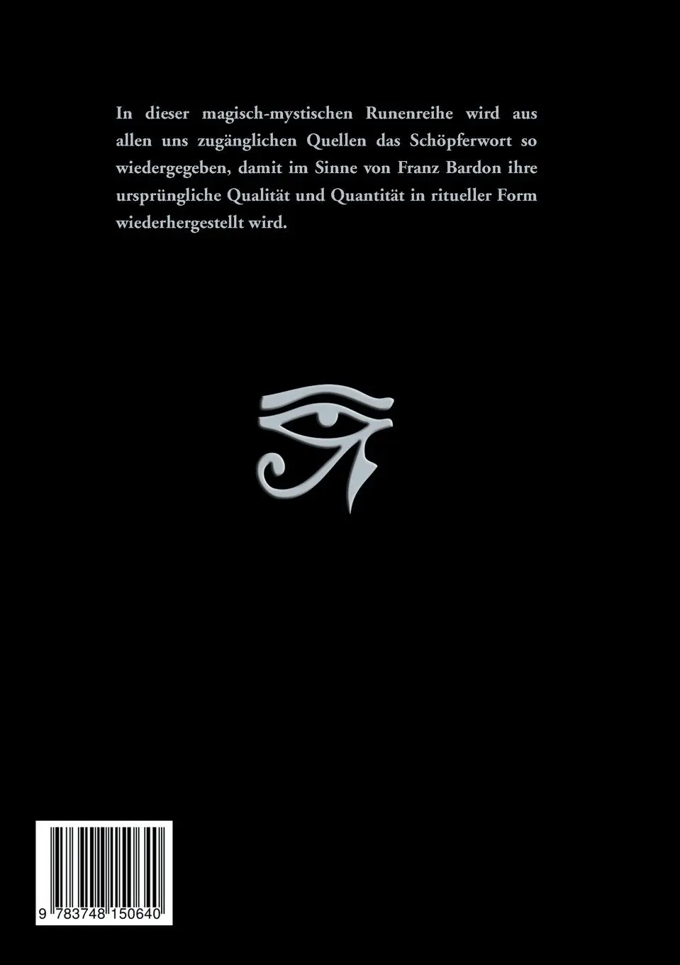 Rückseite: 9783748150640 | Von ost-westlichen Runen-Mysterien | Johannes H. von Hohenstätten
