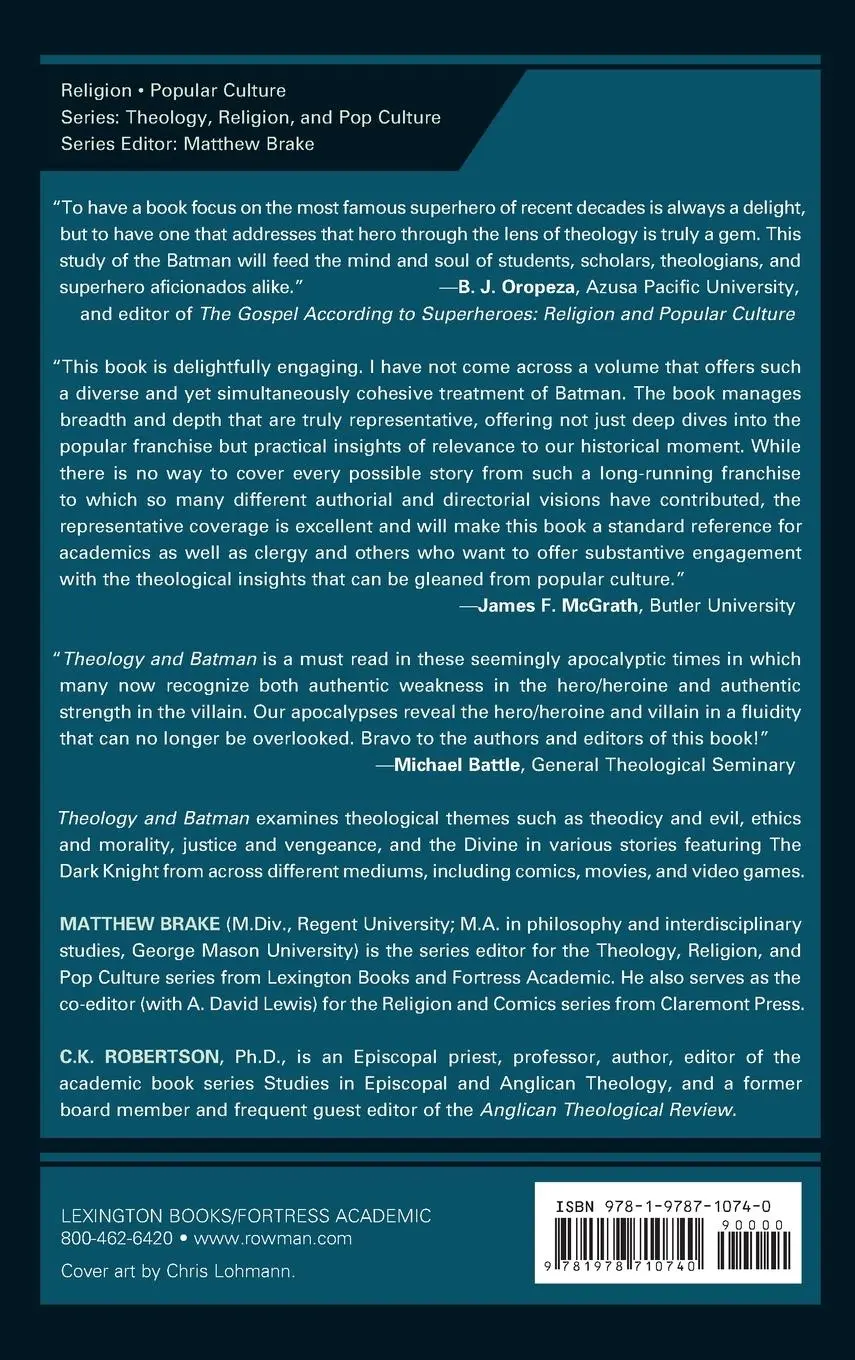 Rückseite: 9781978710740 | Theology and Batman | Examining the Religious World of the Dark Knight