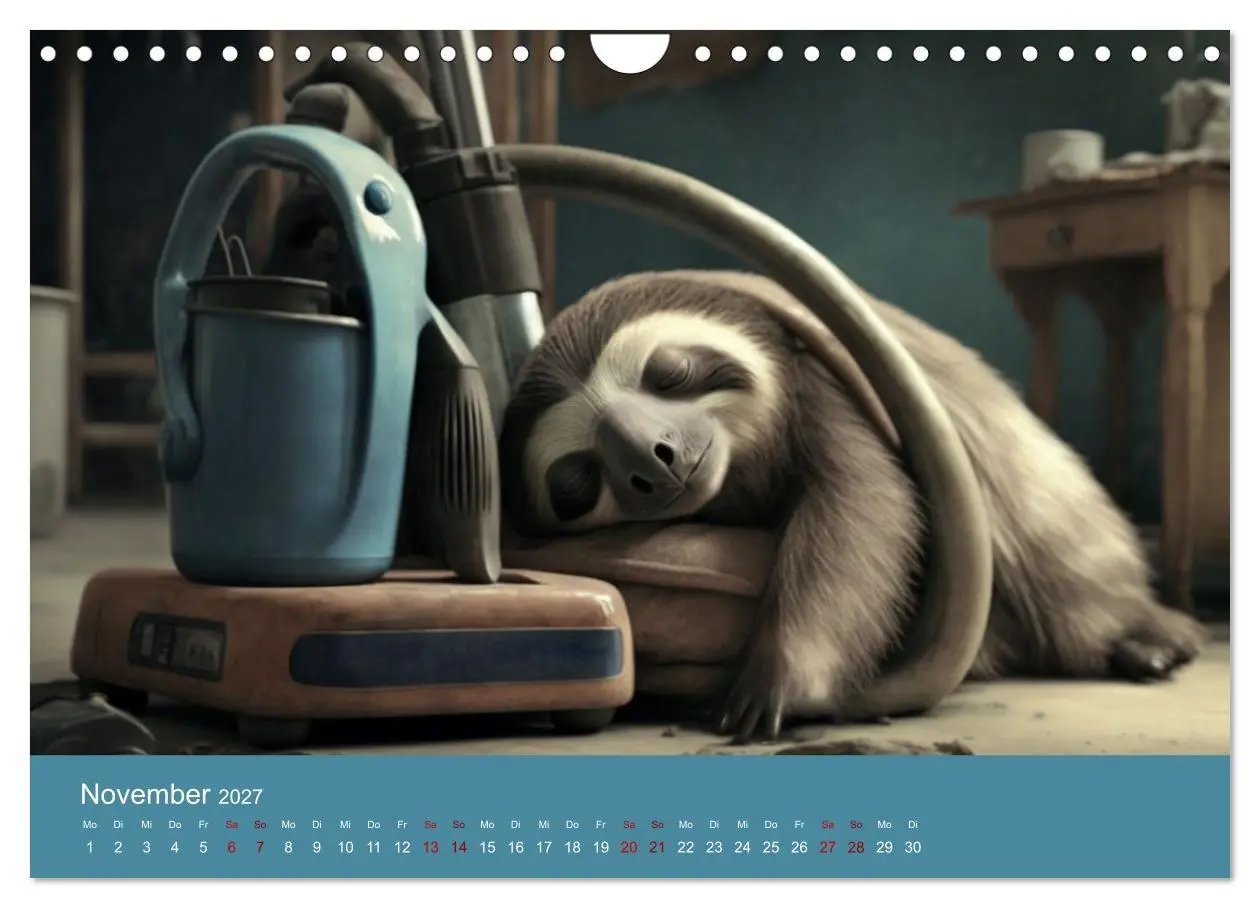 Bild: 9783569330740 | Der Kalender für echte Faultiere (Wandkalender 2027 DIN A4 quer),...