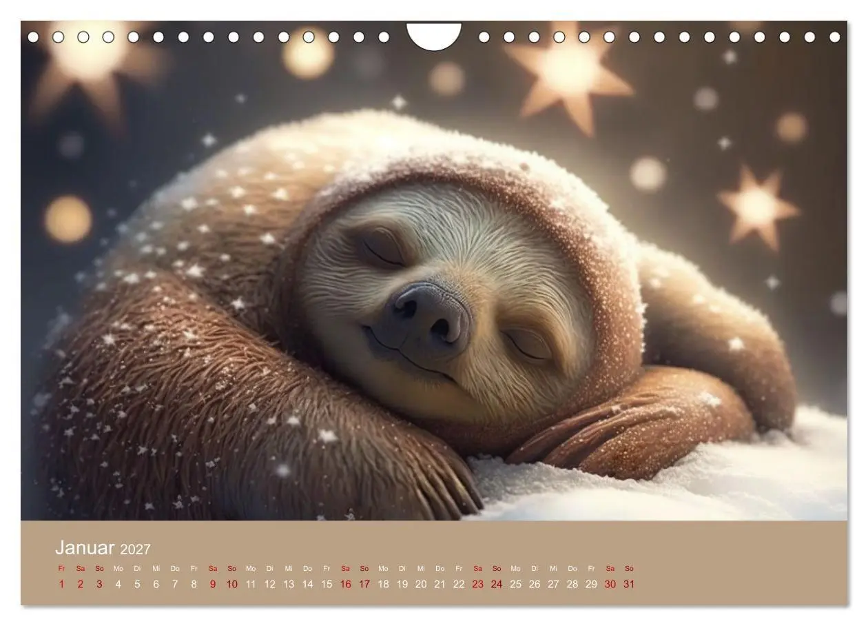 Bild: 9783569330740 | Der Kalender für echte Faultiere (Wandkalender 2027 DIN A4 quer),...