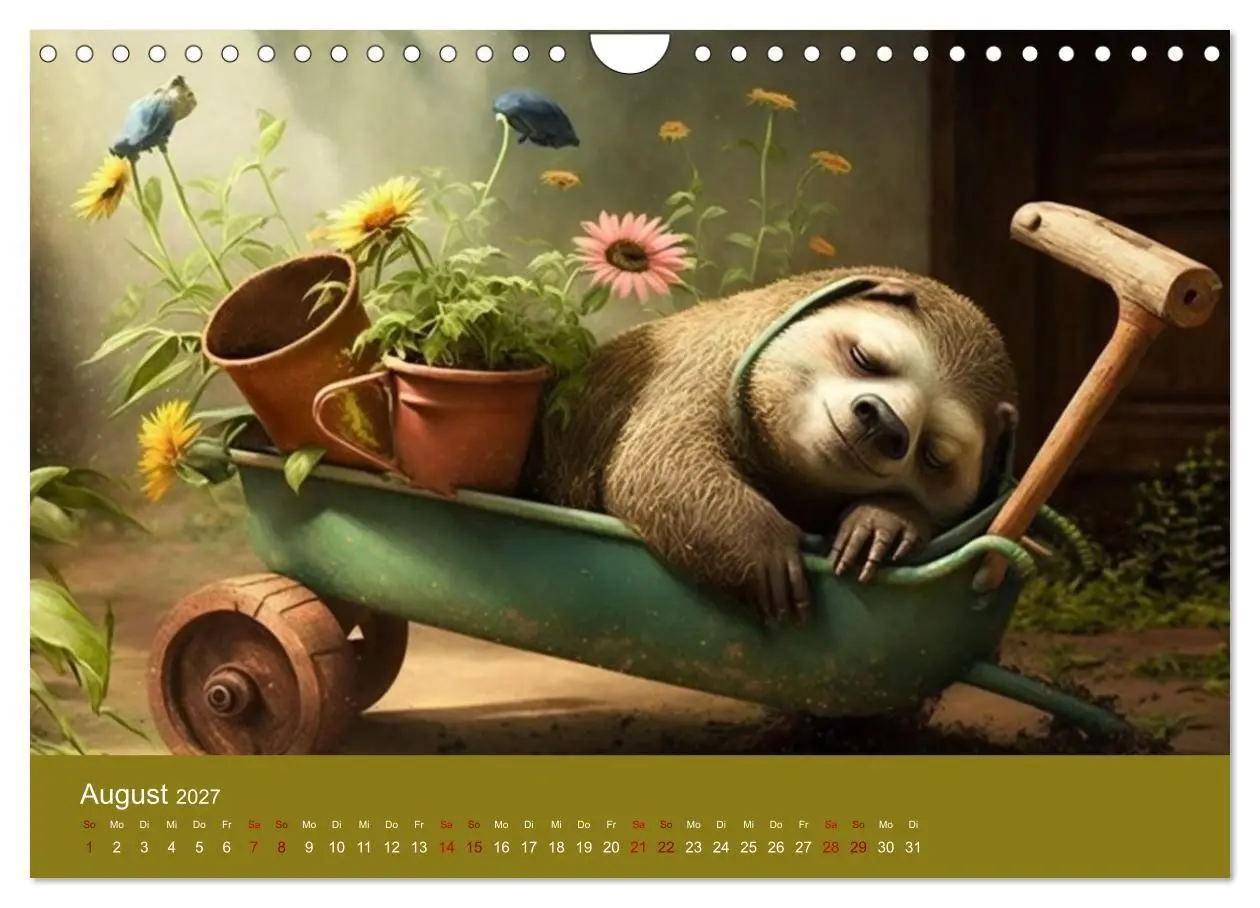 Bild: 9783569330740 | Der Kalender für echte Faultiere (Wandkalender 2027 DIN A4 quer),...