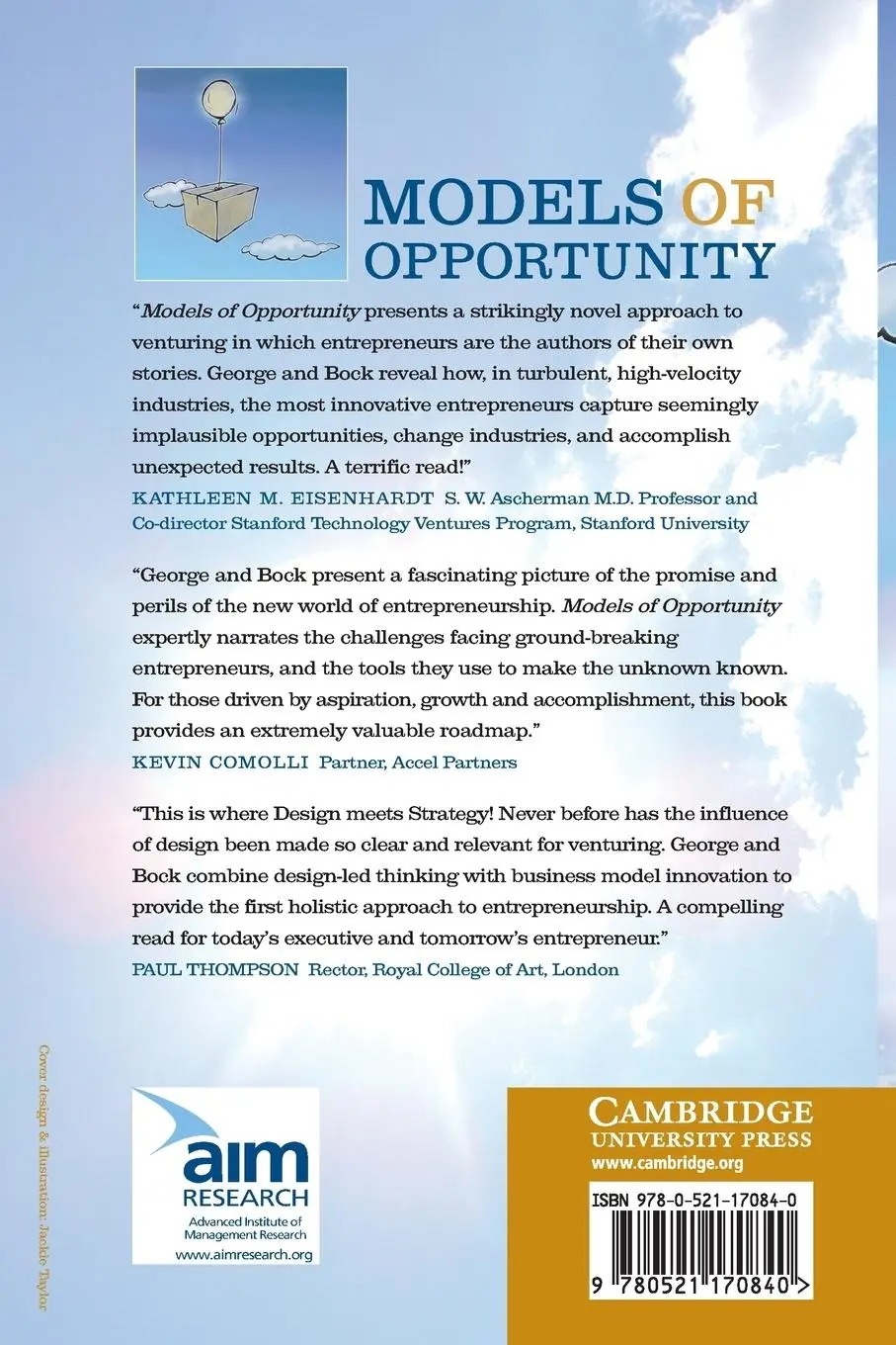 Rückseite: 9780521170840 | Models of Opportunity | Gerard George (u. a.) | Taschenbuch | Englisch