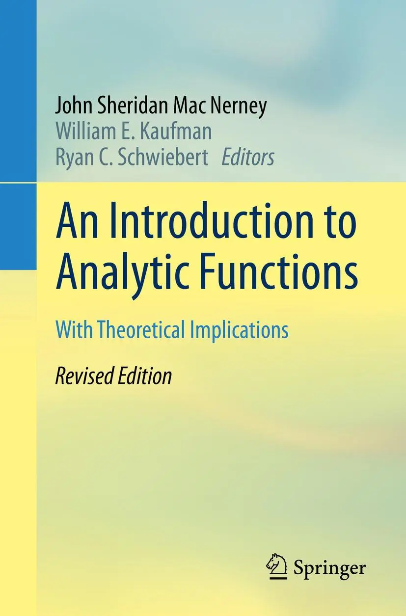 Cover: 9783030420840 | An Introduction to Analytic Functions | With Theoretical Implications