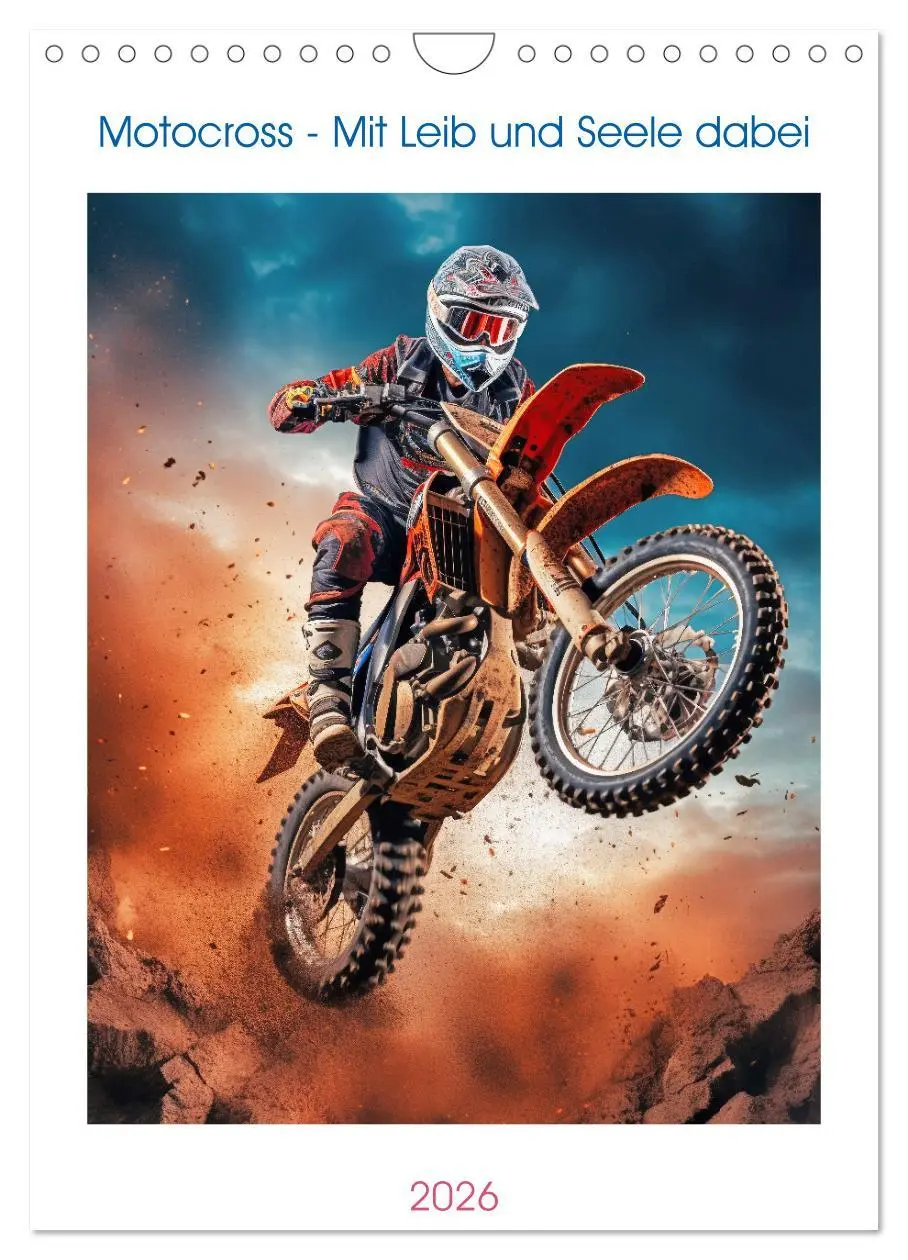 Cover: 9783516300840 | Motocross - Mit Leib und Seele dabei (Wandkalender 2026 DIN A4...