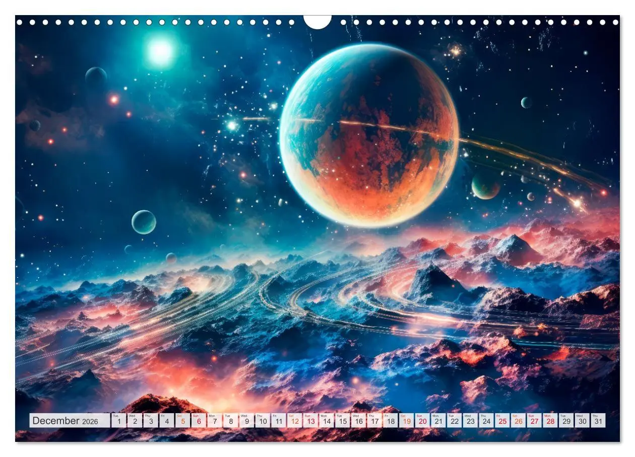 Bild: 9783516540840 | SCIENCE FICTION Life on distant planets (Wall Calendar 2026 DIN A3...
