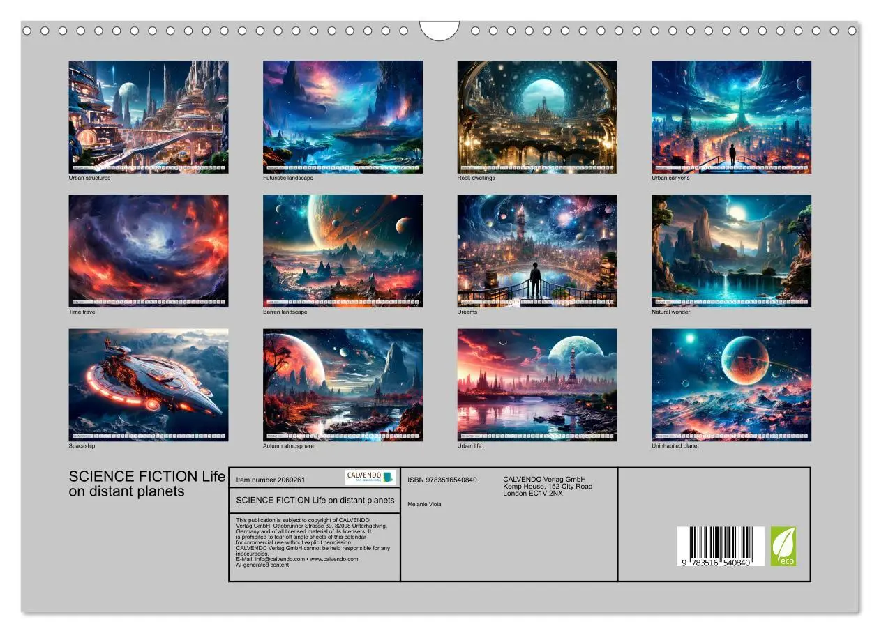 Bild: 9783516540840 | SCIENCE FICTION Life on distant planets (Wall Calendar 2026 DIN A3...