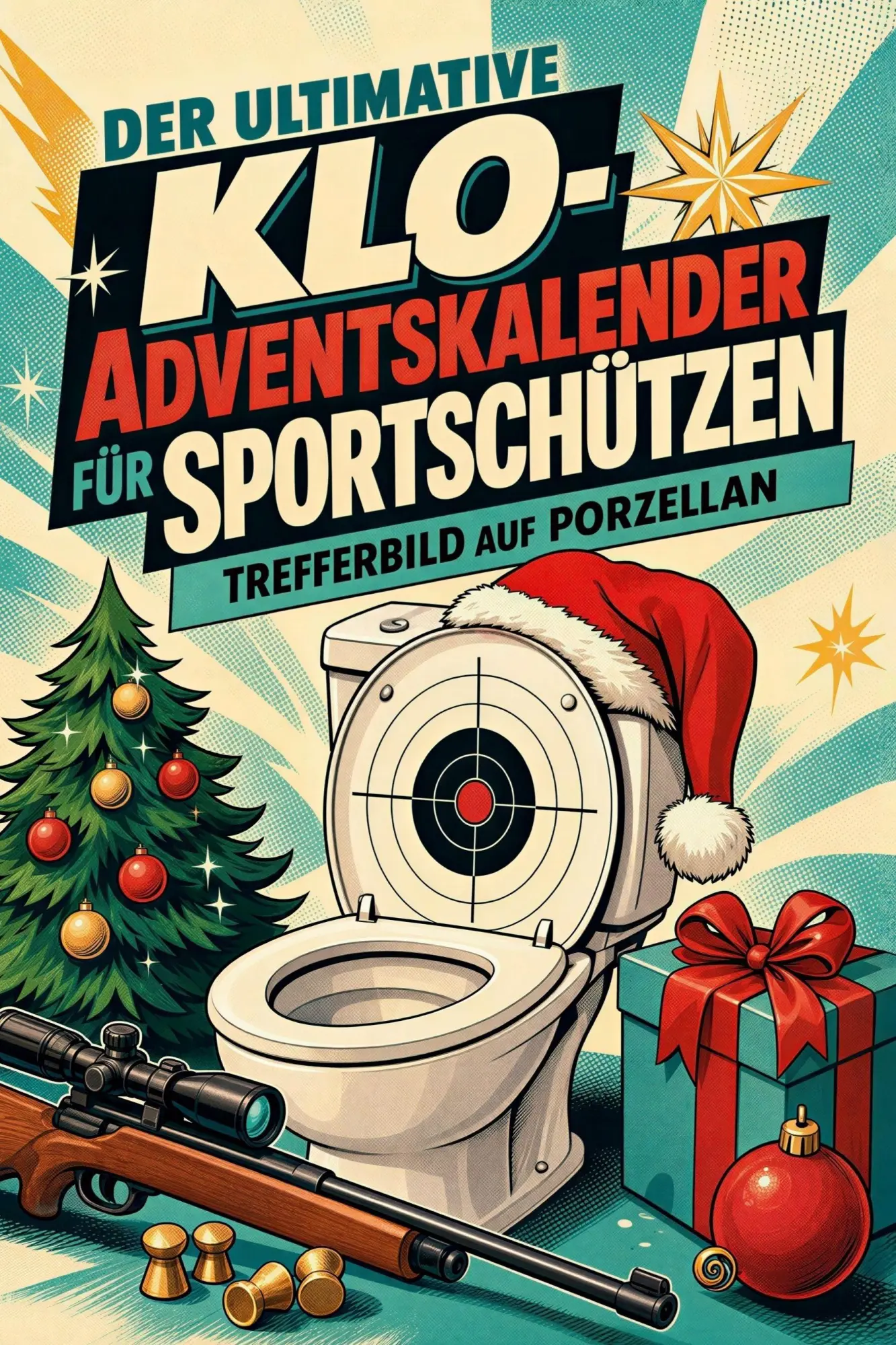 Cover: 9783696110840 | Der ultimative Klo-Adventskalender für Sportschützen | Mia Hoffmann