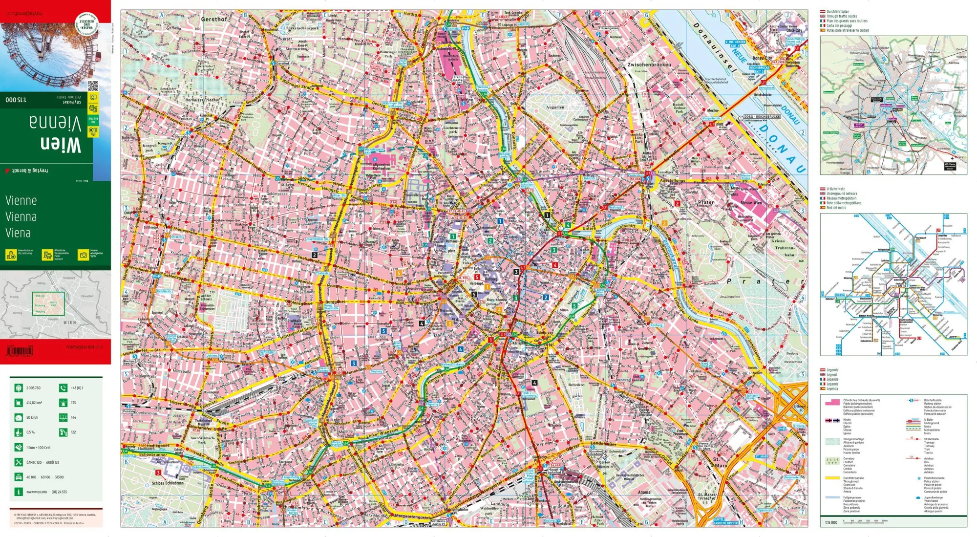 Bild: 9783707920840 | freytag &amp; berndt Innenstadtplan Wien 1:15.000 | Freytag &amp; Berndt