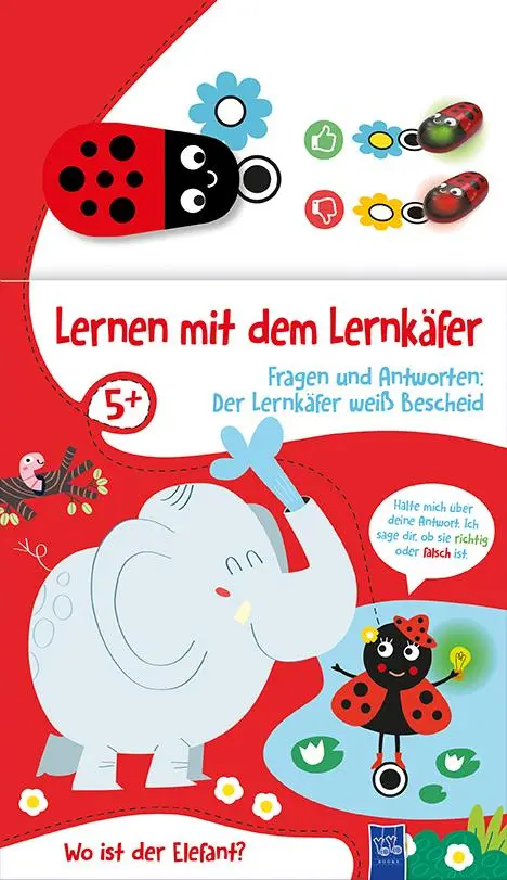 Cover: 9789464540840 | Lernen mit dem Lernkäfer - Wo ist der Elefant? | Mehrteiliges Produkt