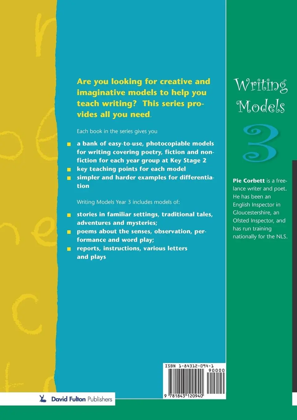 Rückseite: 9781843120940 | Writing Models Year 3 | Pie Corbett | Taschenbuch | Englisch | 2005