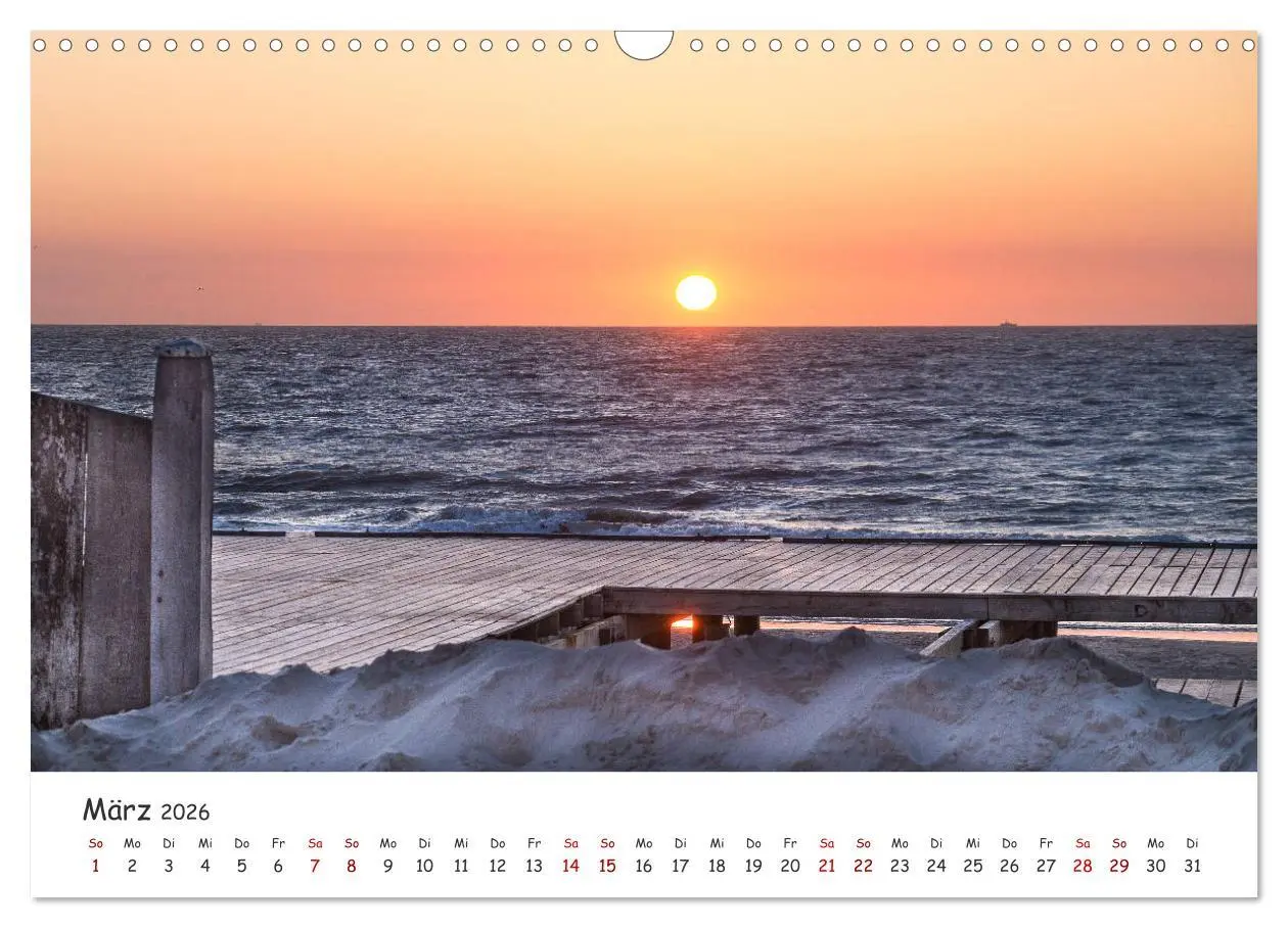 Bild: 9783457750940 | Dünen und Meer Nordseemomente (Wandkalender 2026 DIN A3 quer),...