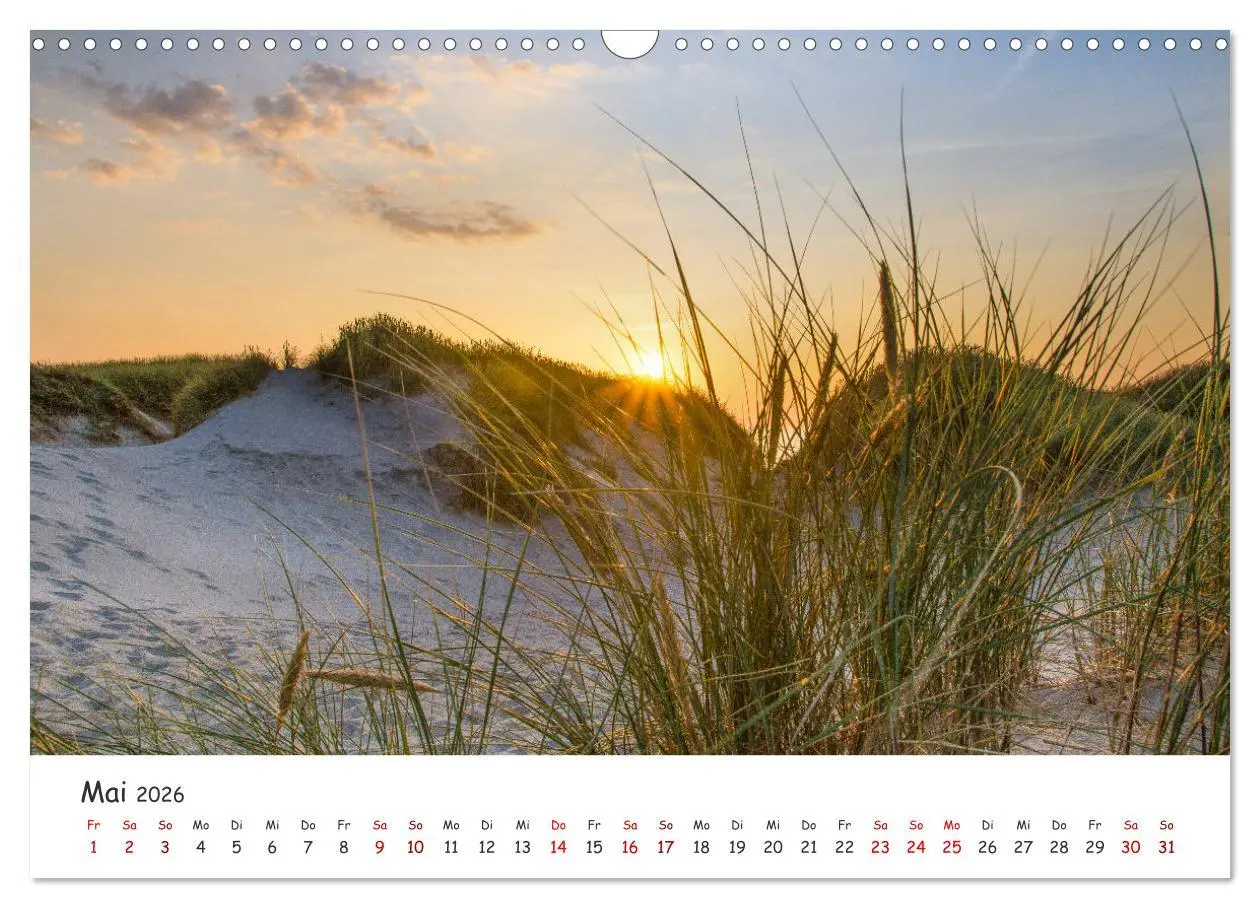 Bild: 9783457750940 | Dünen und Meer Nordseemomente (Wandkalender 2026 DIN A3 quer),...