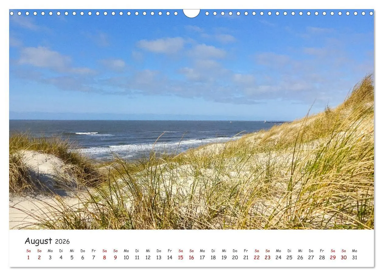 Bild: 9783457750940 | Dünen und Meer Nordseemomente (Wandkalender 2026 DIN A3 quer),...