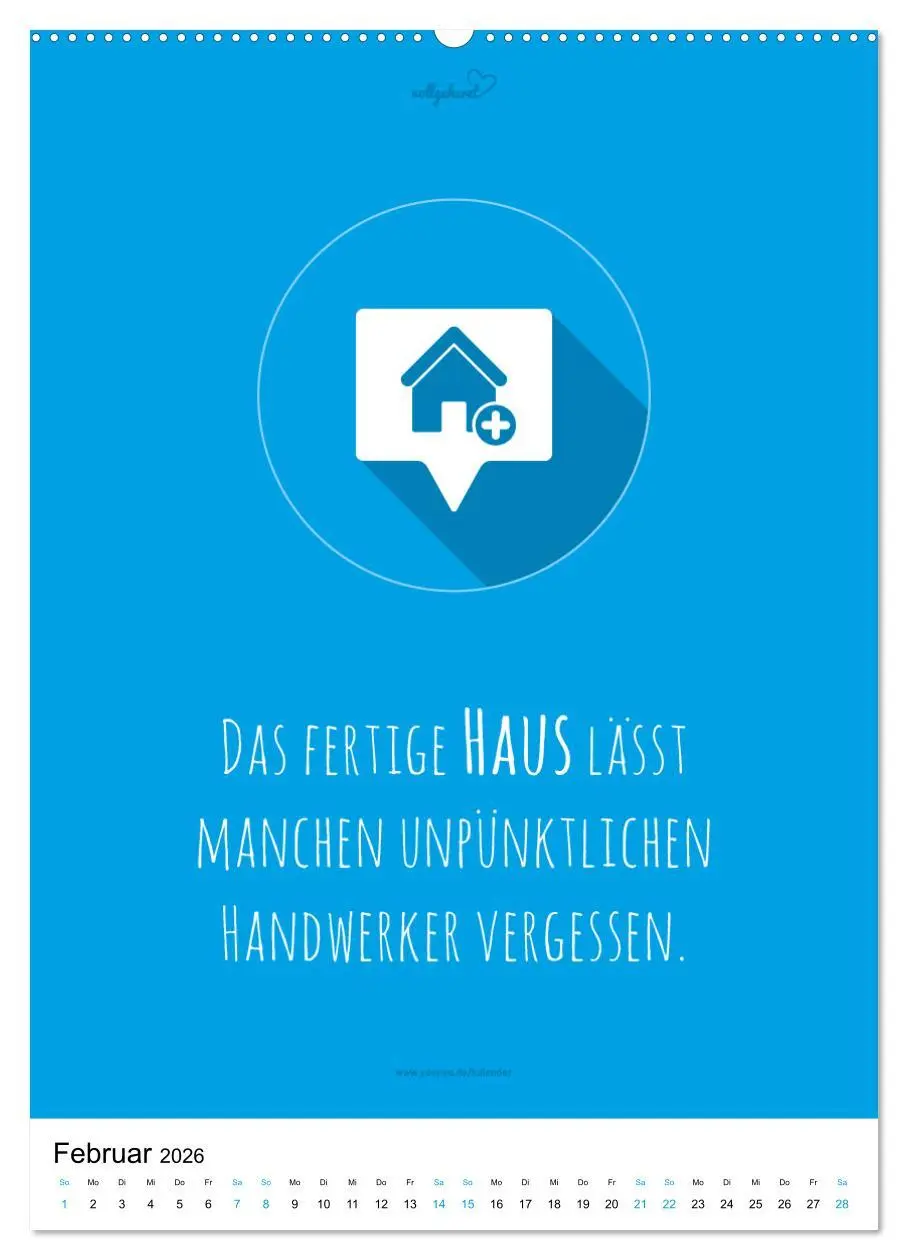 Bild: 9783516390940 | vollgeherzt: Der besondere Kalender für Bauherren mit motivierenden...