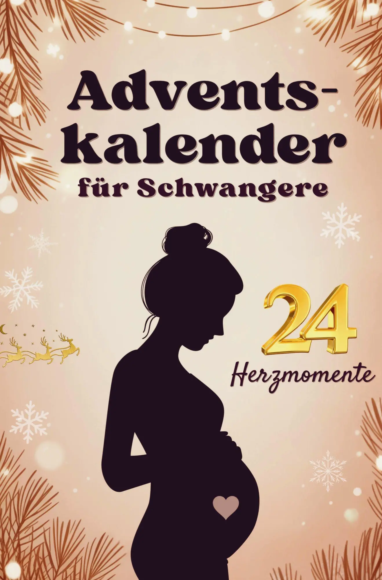 Cover: 9789403830940 | Adventskalender für Schwangere - 24 Herzmomente mit Baby im Bauch...
