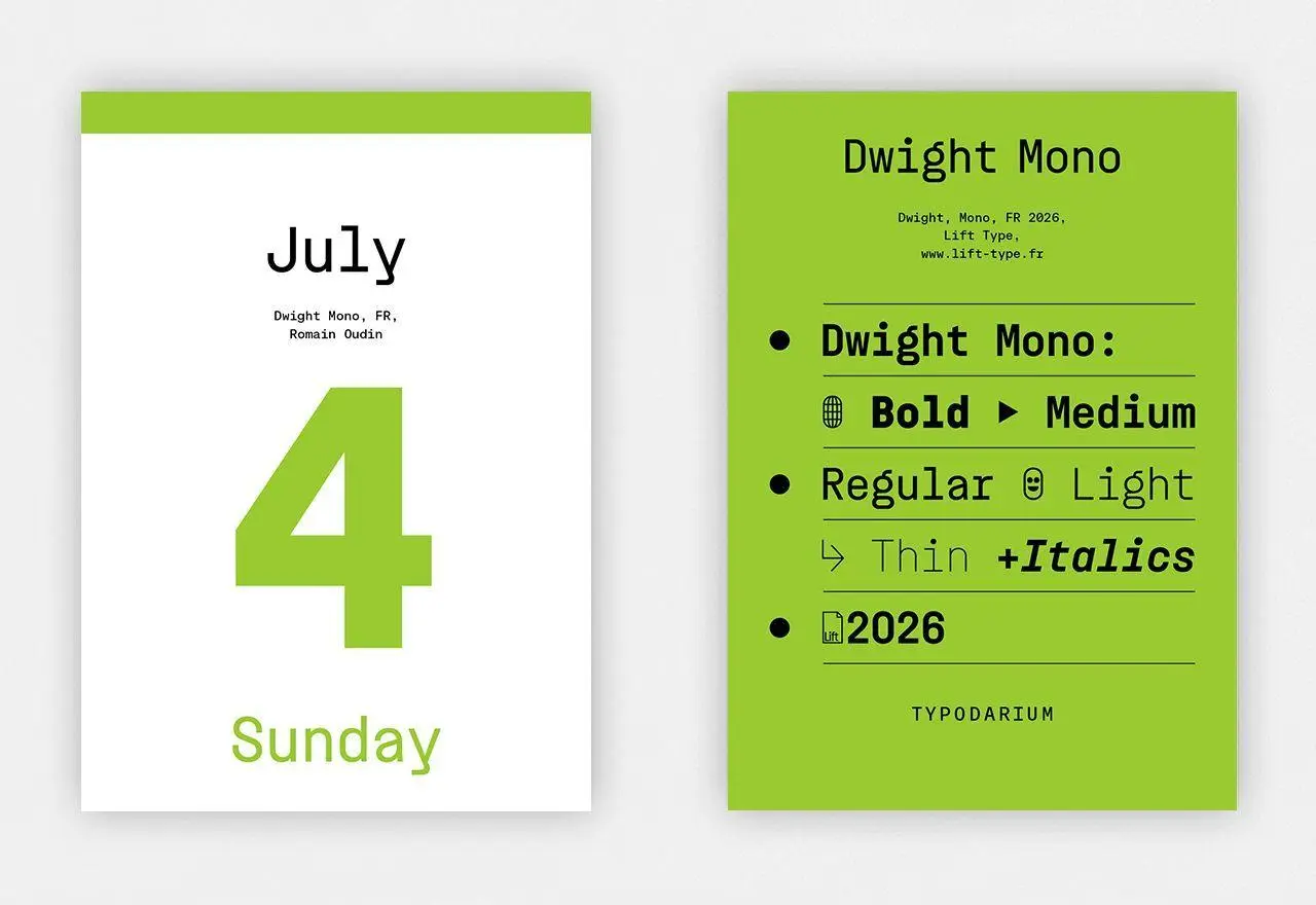 Bild: 4260172811040 | Typodarium 2027 | A 365 Day Type Calendar | Raban Ruddigkeit (u. a.)