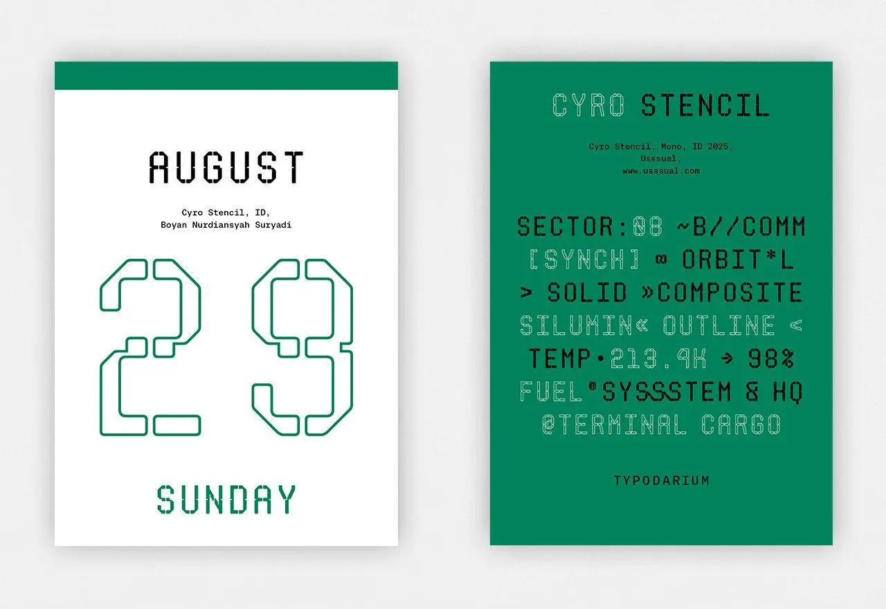 Bild: 4260172811040 | Typodarium 2027 | A 365 Day Type Calendar | Raban Ruddigkeit (u. a.)