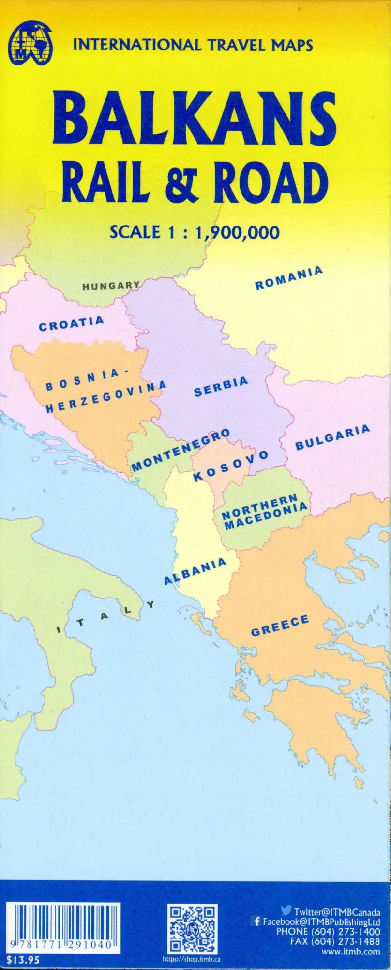 Bild: 9781771291040 | Balkans | (Land-)Karte | Karte/Landkarte | Englisch | 2023