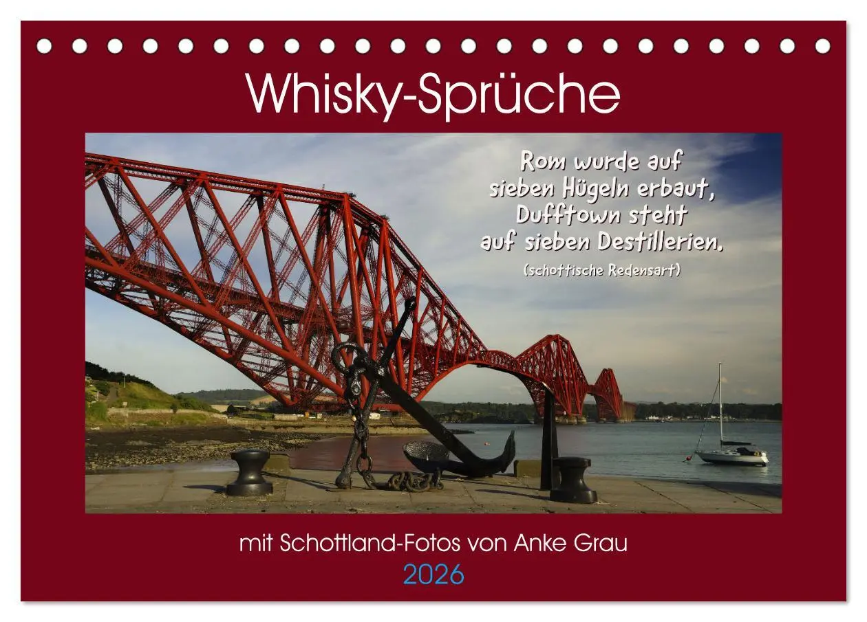 Cover: 9783457641040 | Whisky-Sprüche (Tischkalender 2026 DIN A5 quer), CALVENDO...