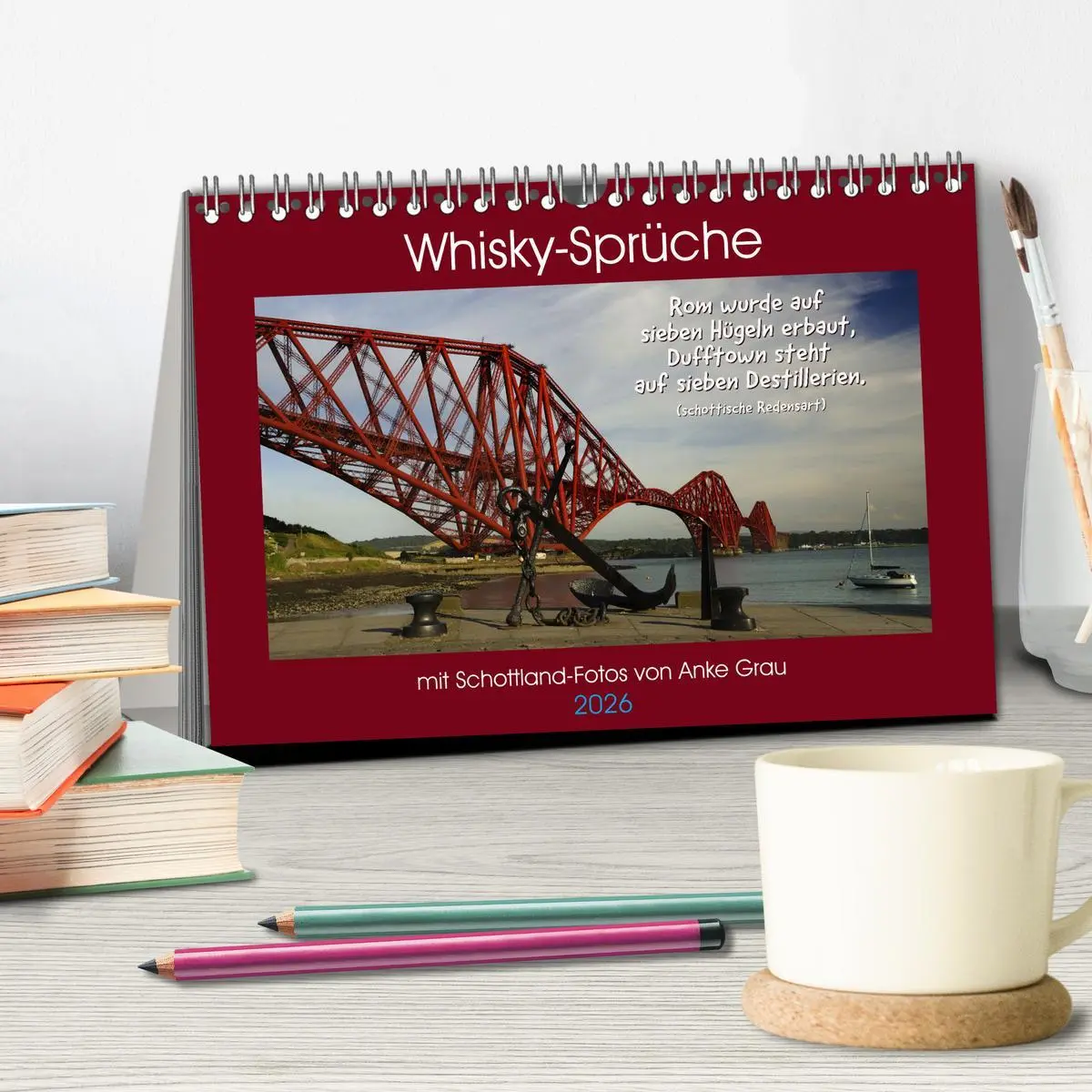 Bild: 9783457641040 | Whisky-Sprüche (Tischkalender 2026 DIN A5 quer), CALVENDO...