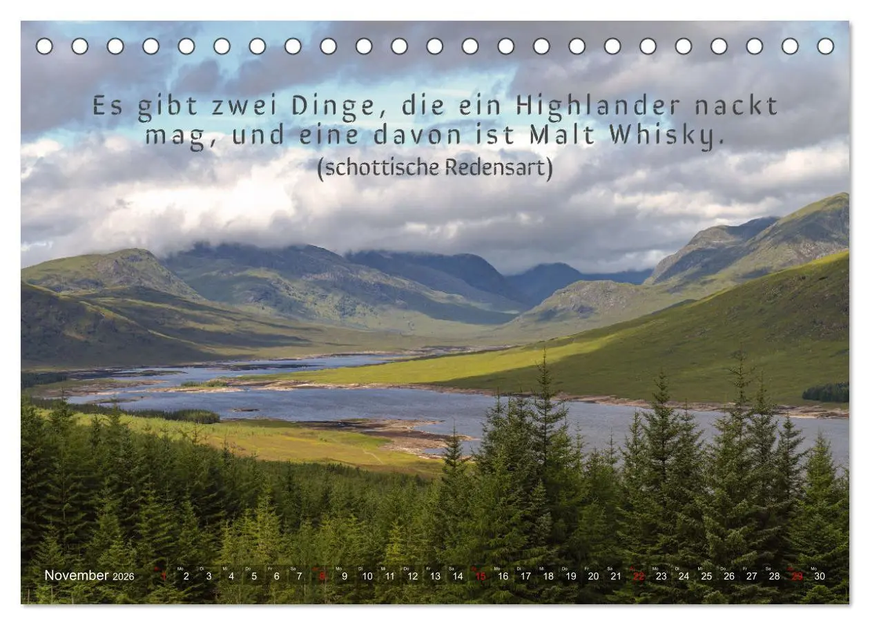 Bild: 9783457641040 | Whisky-Sprüche (Tischkalender 2026 DIN A5 quer), CALVENDO...