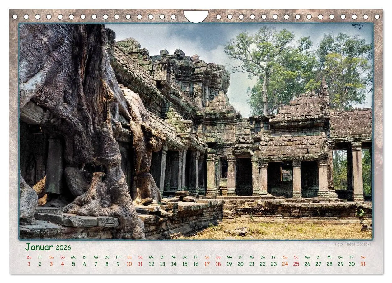 Bild: 9783457951040 | Kambodscha, Angkor Thom, Angkor Wat und Bayon (Wandkalender 2026...
