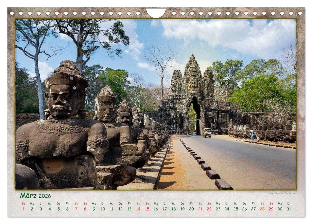 Bild: 9783457951040 | Kambodscha, Angkor Thom, Angkor Wat und Bayon (Wandkalender 2026...