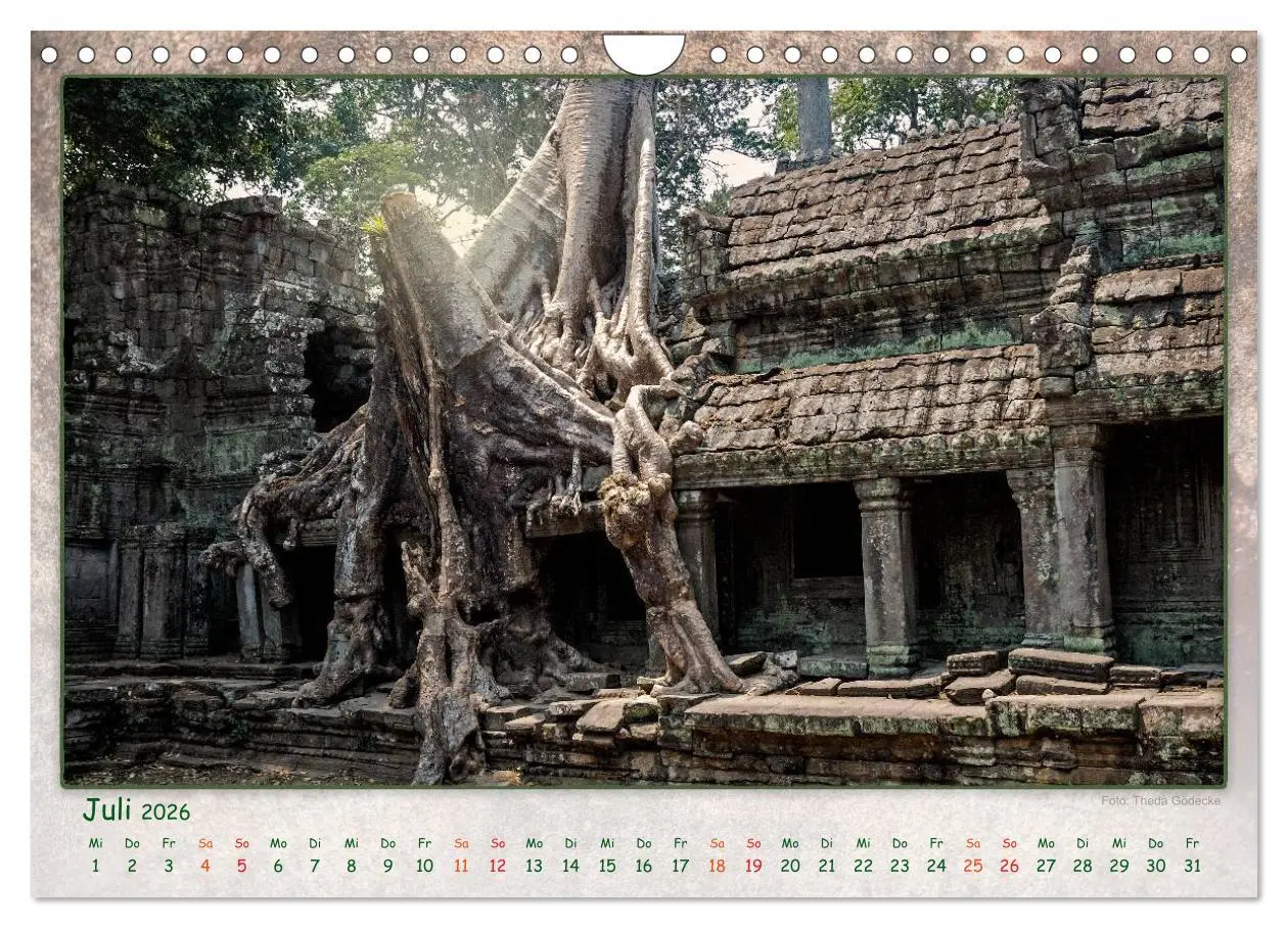 Bild: 9783457951040 | Kambodscha, Angkor Thom, Angkor Wat und Bayon (Wandkalender 2026...