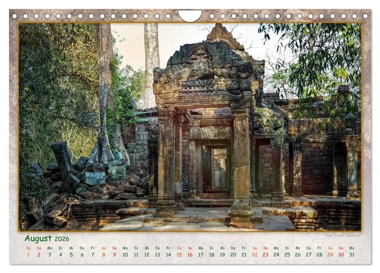 Bild: 9783457951040 | Kambodscha, Angkor Thom, Angkor Wat und Bayon (Wandkalender 2026...