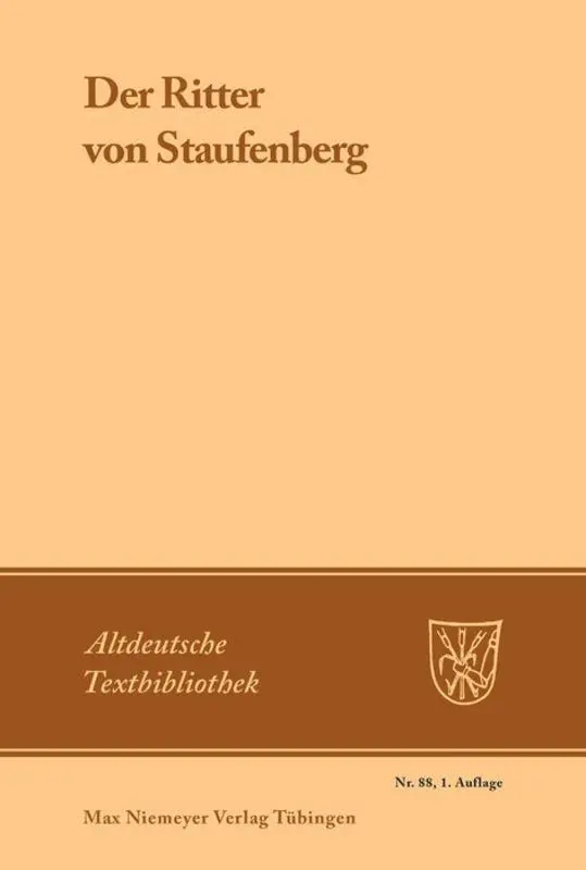 Cover: 9783484201040 | Der Ritter von Staufenberg | Eckhard Grunewald | Taschenbuch | XIV