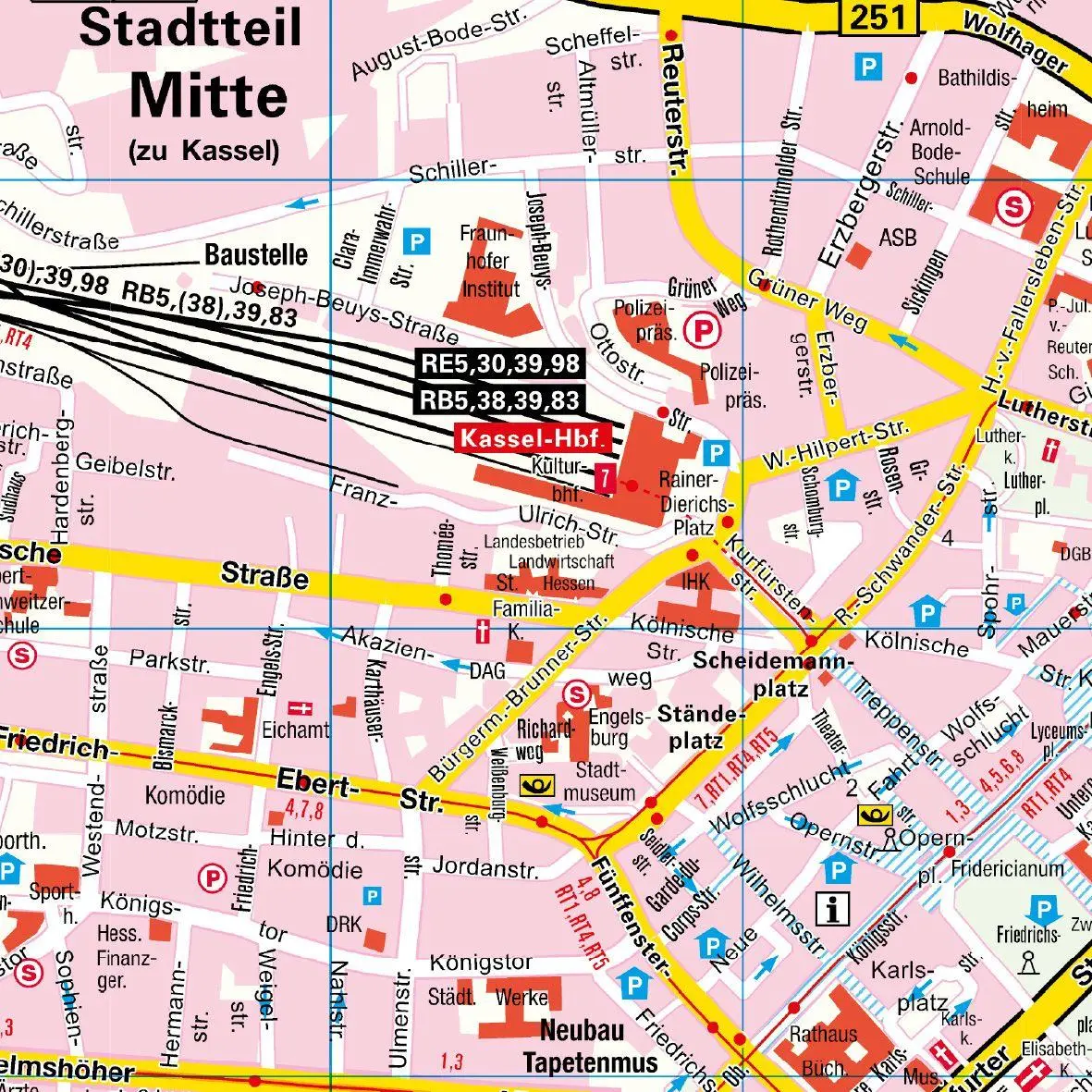 Bild: 9783827901040 | Falk Cityplan Kassel 1:15.000 | (Land-)Karte | Falk Citypläne | 2025