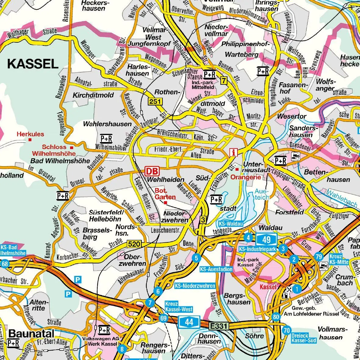 Bild: 9783827901040 | Falk Cityplan Kassel 1:15.000 | (Land-)Karte | Falk Citypläne | 2025